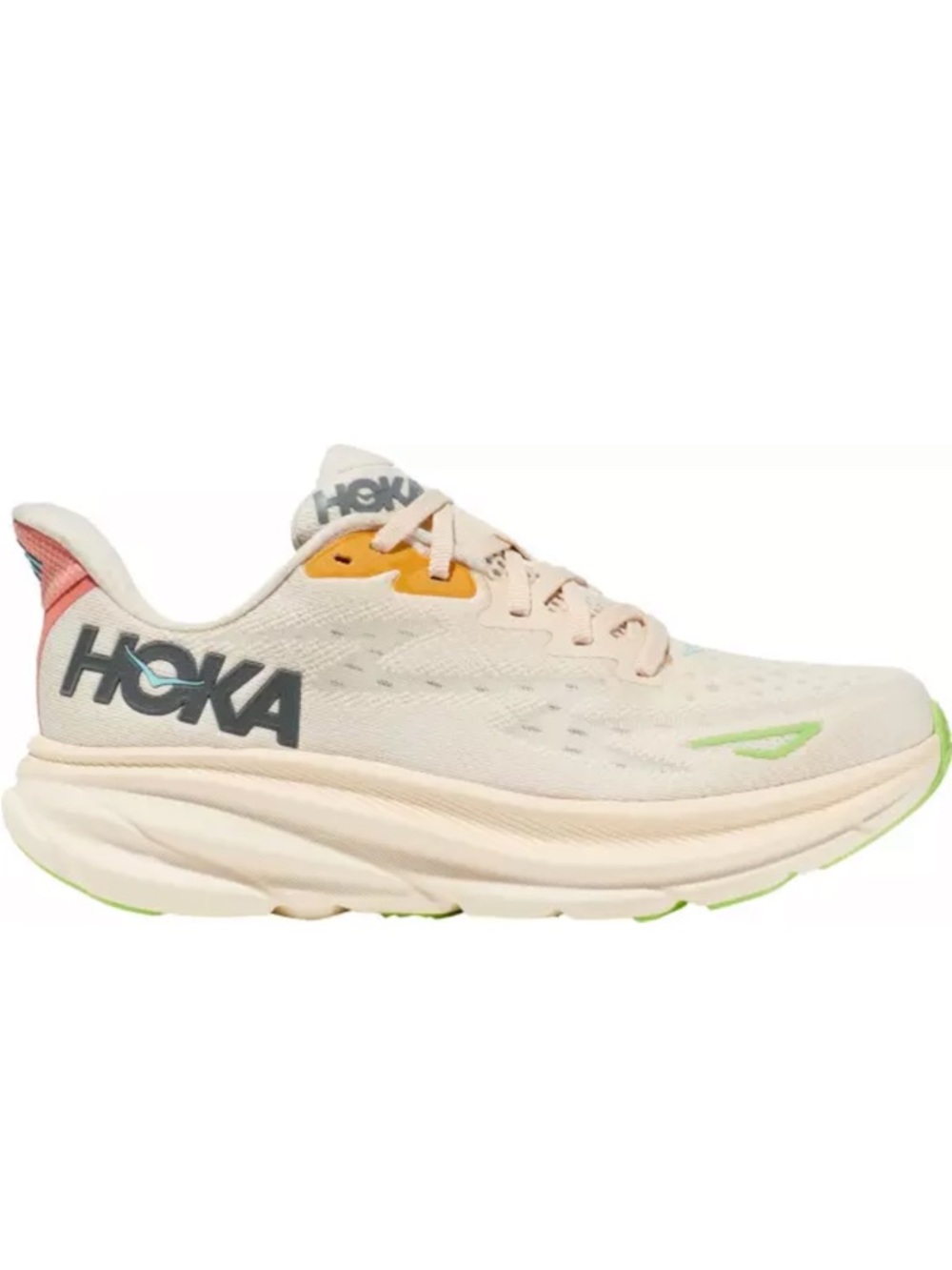 HOKA Clifton Running Sneakers | Cream Multi | Cushioned Comfort
